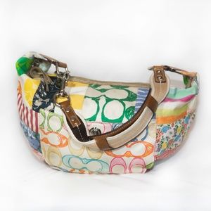 Coach patchwork canvas purse